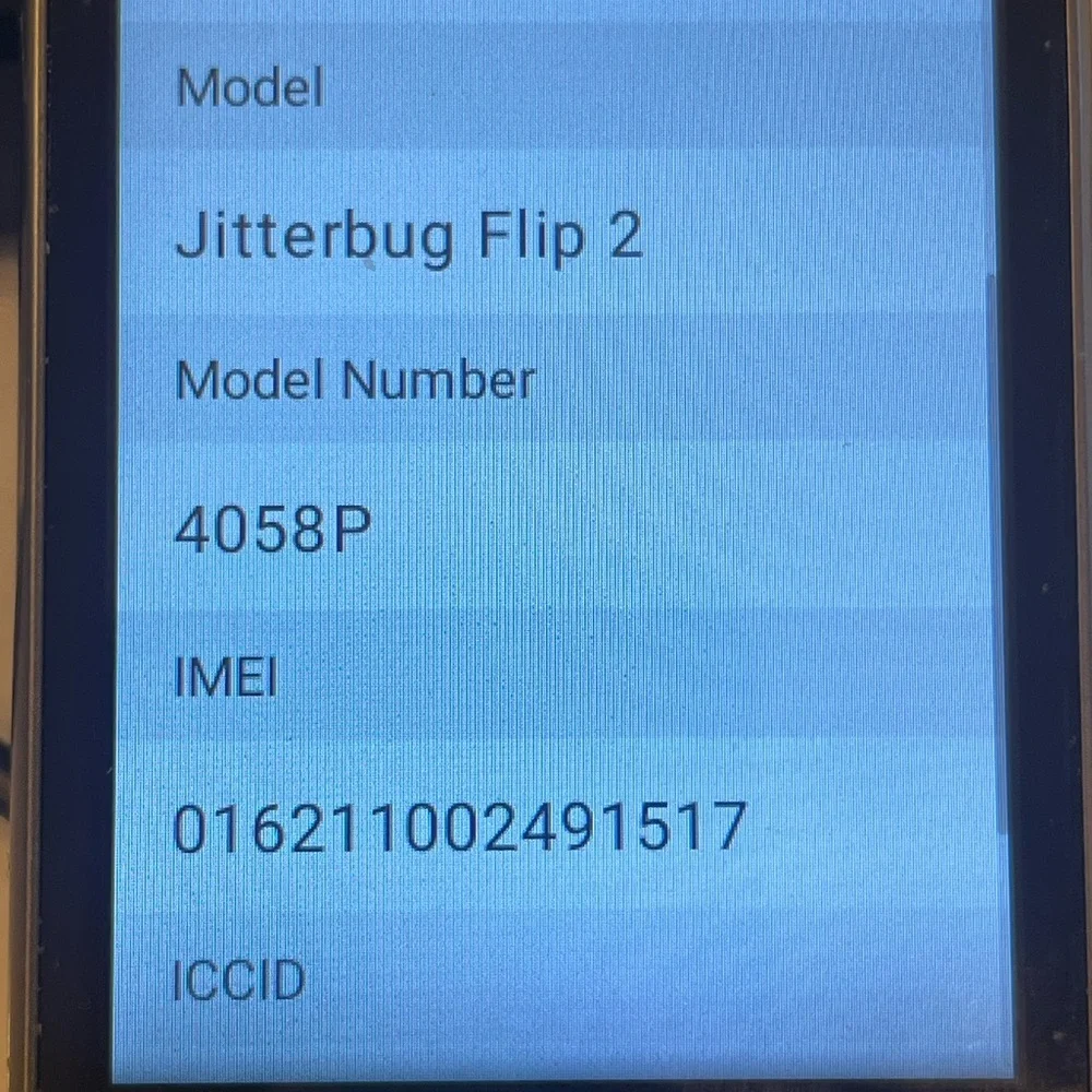 Alcatel Lively Jitterbug Flip2 II 4053S Cell Phone Gray & Black 4G Phone